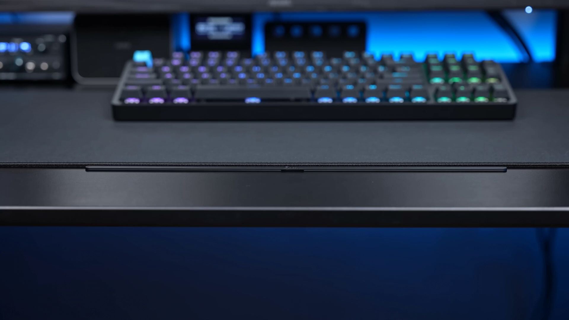 PulseGlow LED Light Bar magnetic base on a desk edge, ready to place