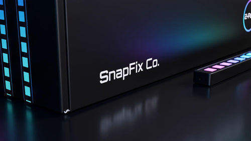 PulseGlow LED Light Bars packaging by SnapFix Co., 2-Pack